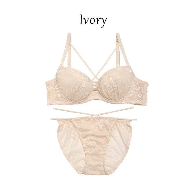 Dressy Lace Up Bra&shorts/Ivory│吉木千沙都プロデュース