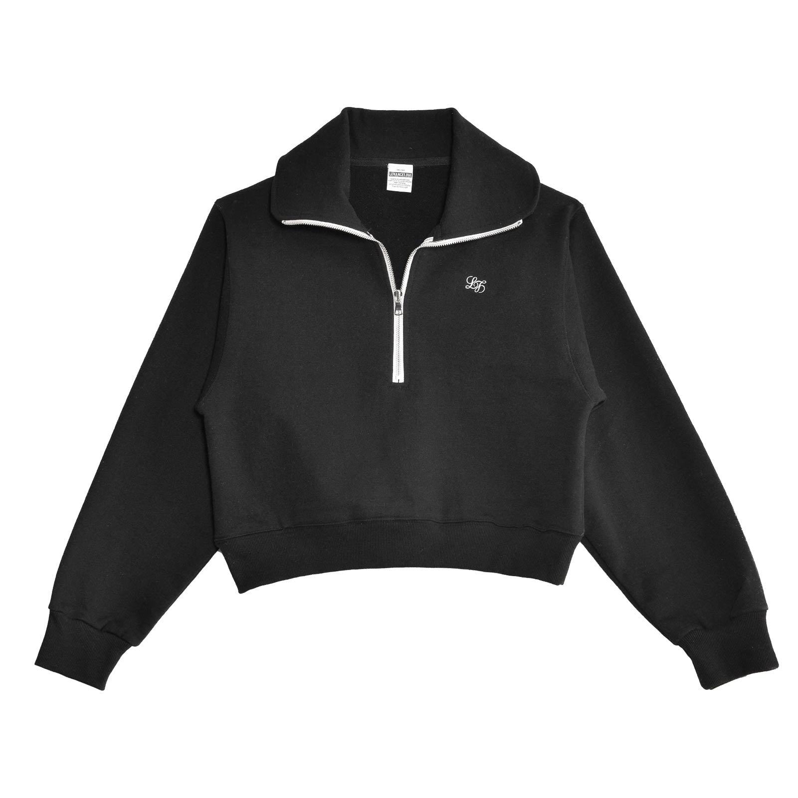 Front zip sweatshirt/Black