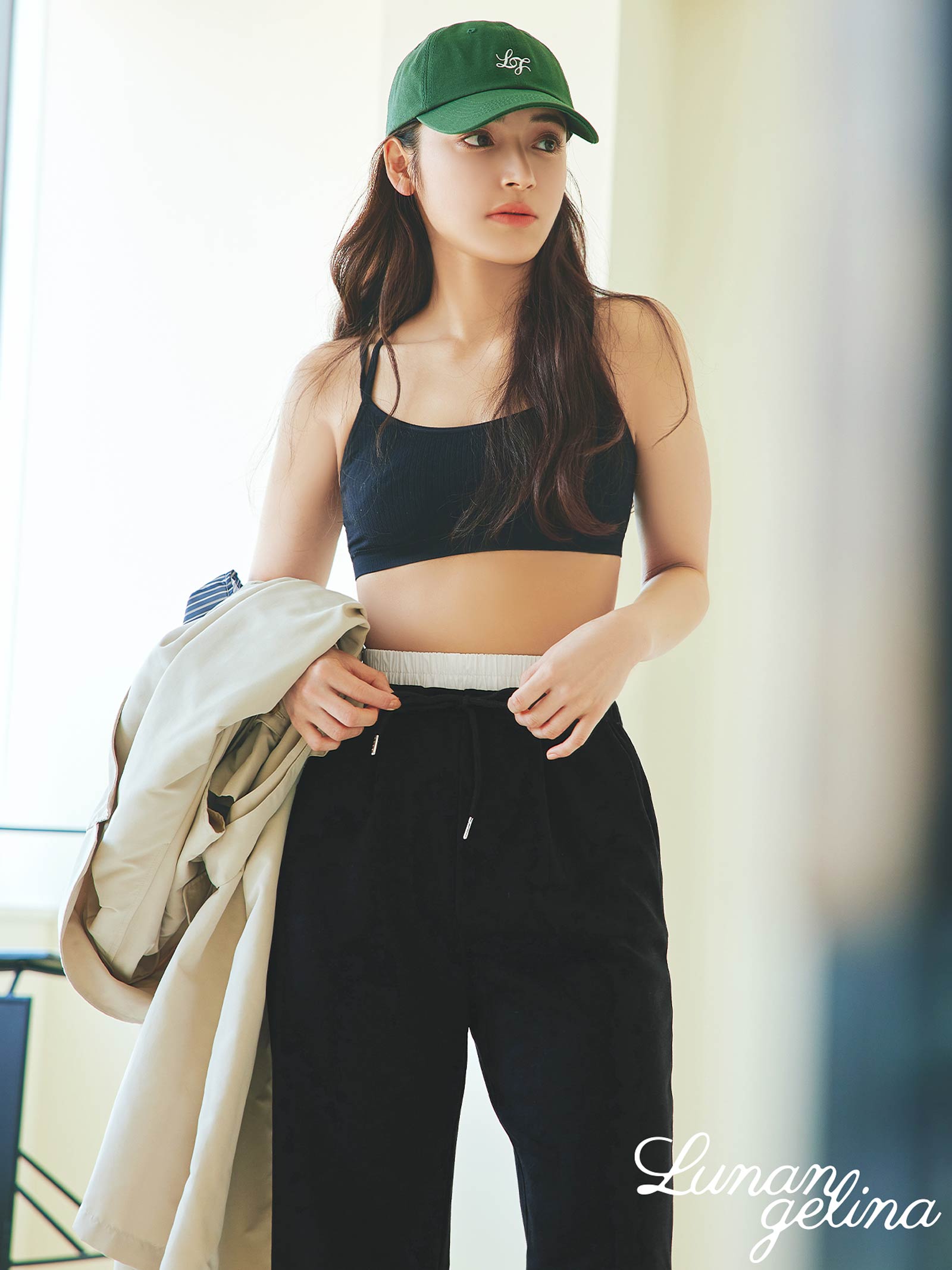 Double Waist Sweat Pants ダブル ウエスト スウェット パンツ  / Black