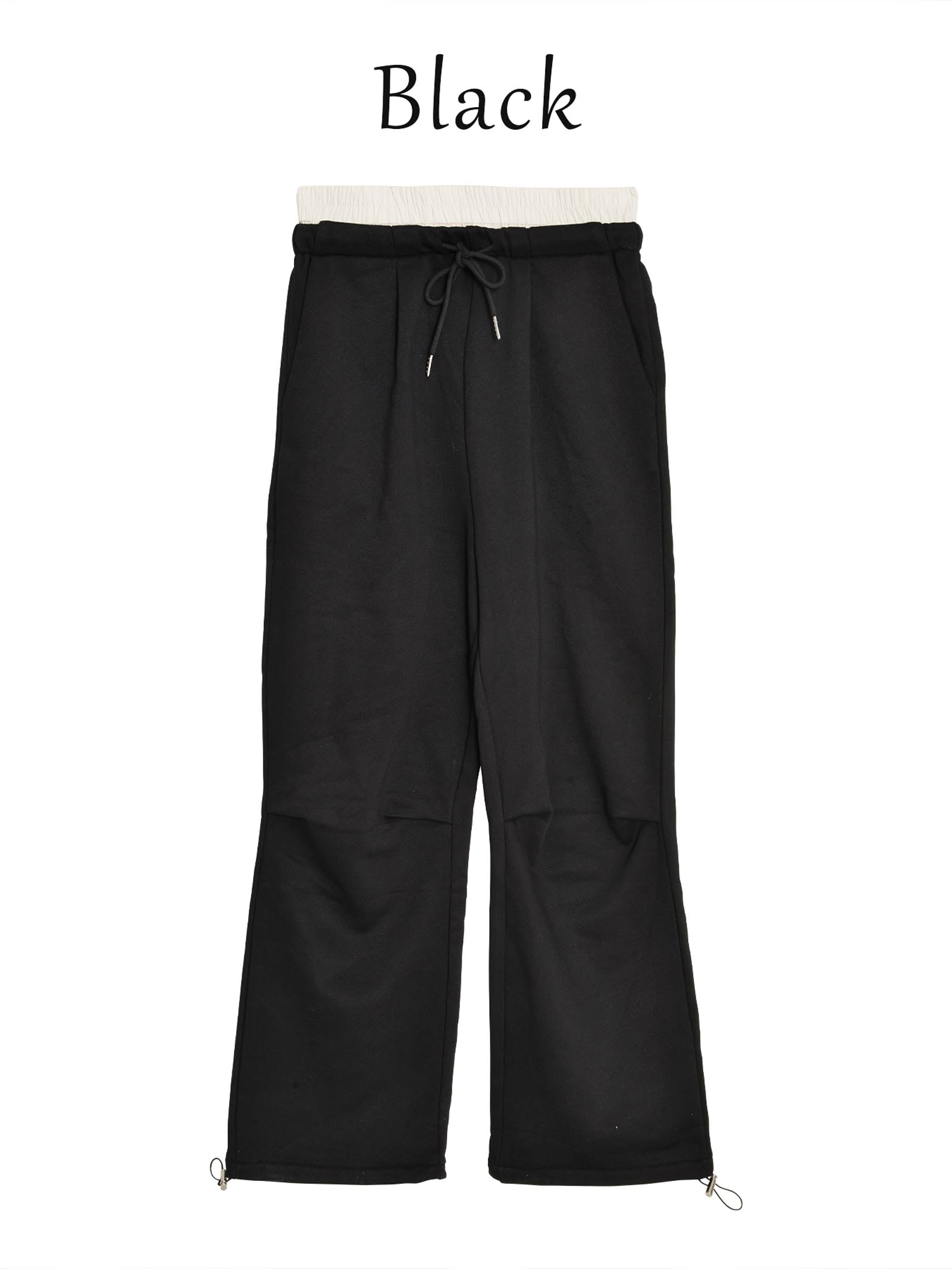 Double Waist Sweat Pants ダブル ウエスト スウェット パンツ  / Black