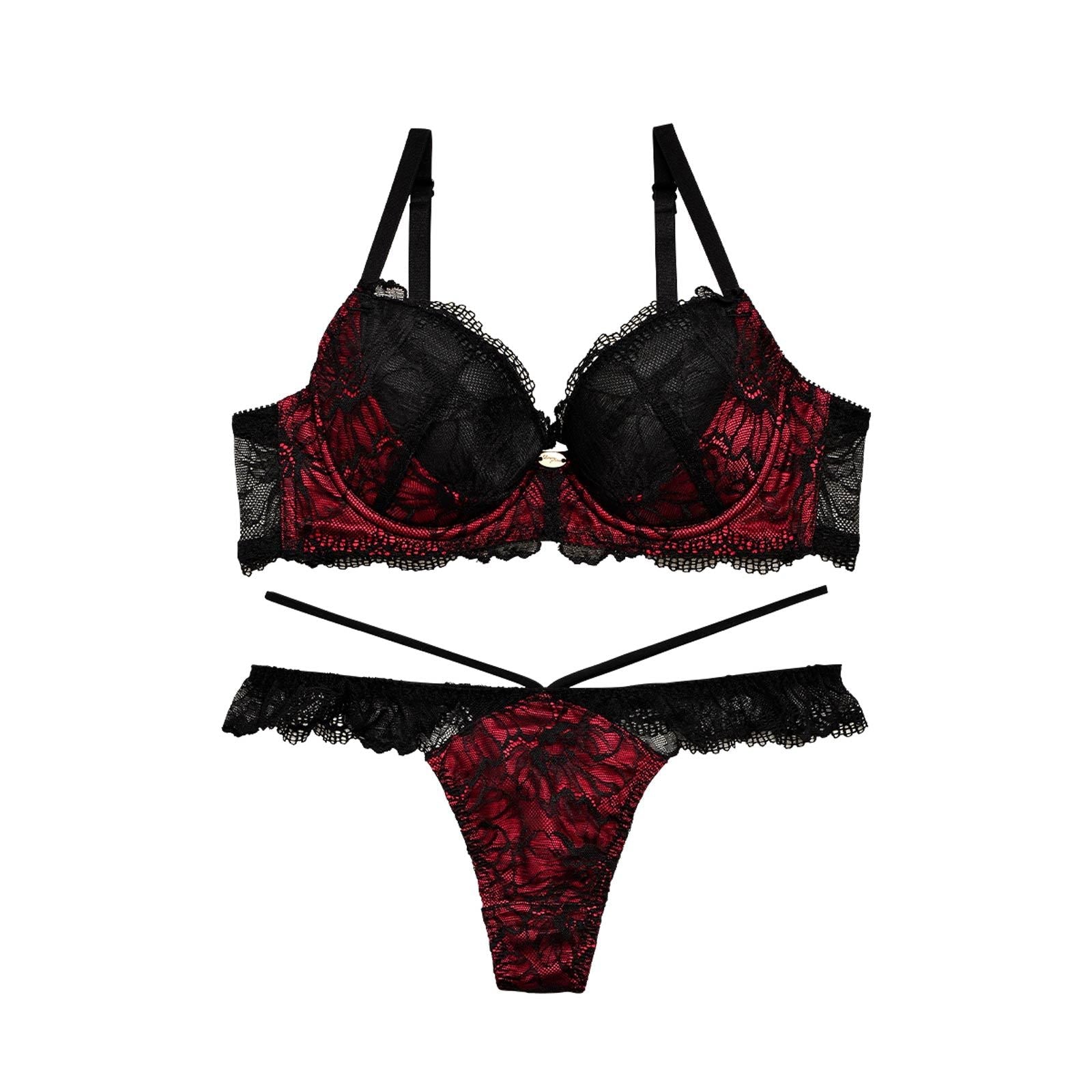 Passion Flower Bra&T-back/Red