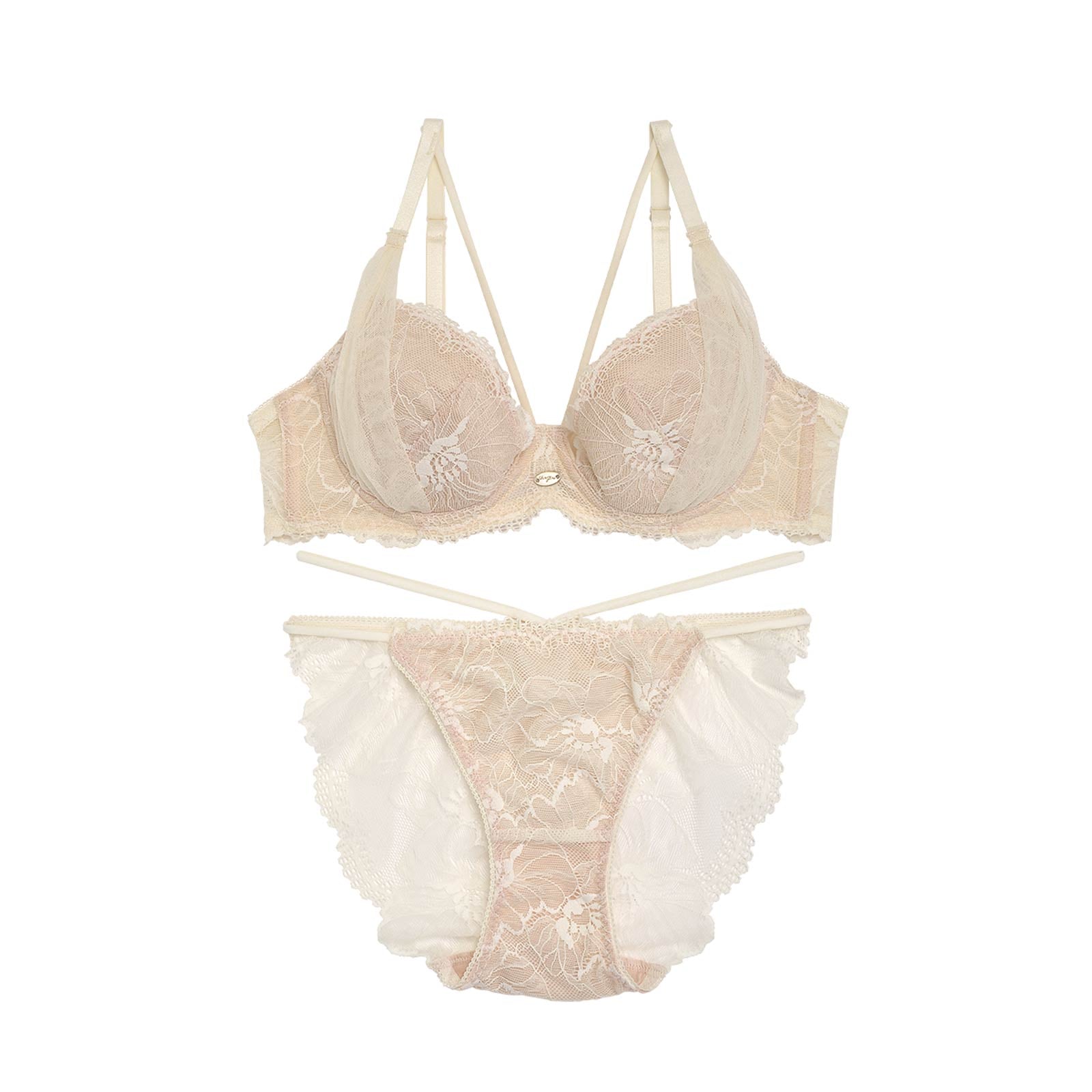 Flower Hot Lift Bra&shorts/Ivory