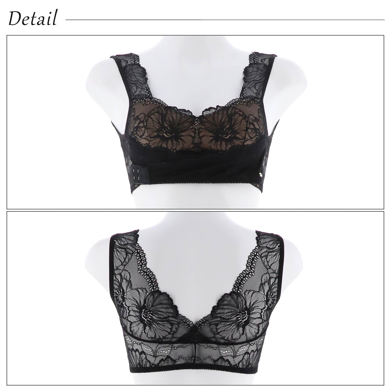 11/11新作!【吉木千沙都(ちぃぽぽ)プロデュース/lunangelina】dreamy lace night bra/Black