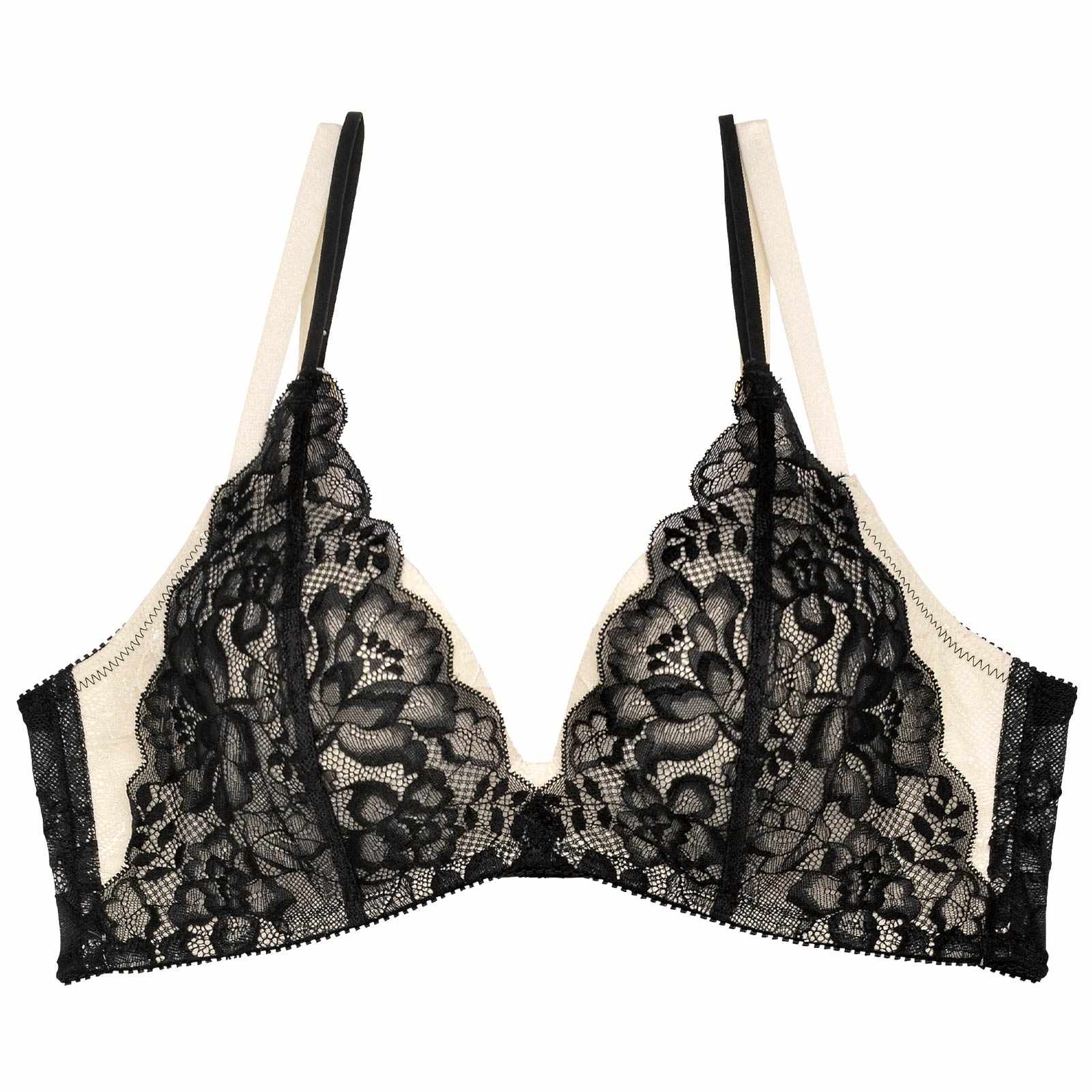 Blossom Lacy Bra / Black