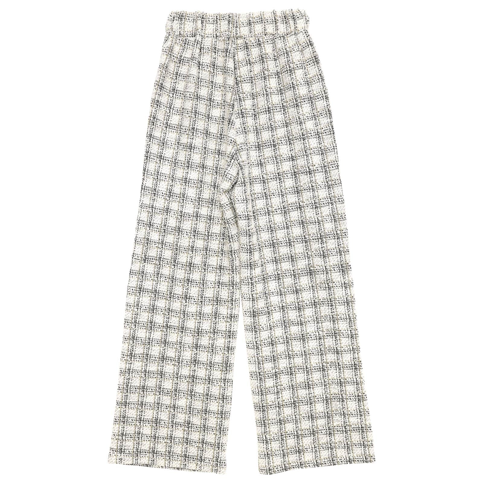 tweed pants/White